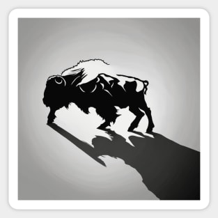 Bison Shadow Silhouette Anime Style Collection No. 117 Sticker